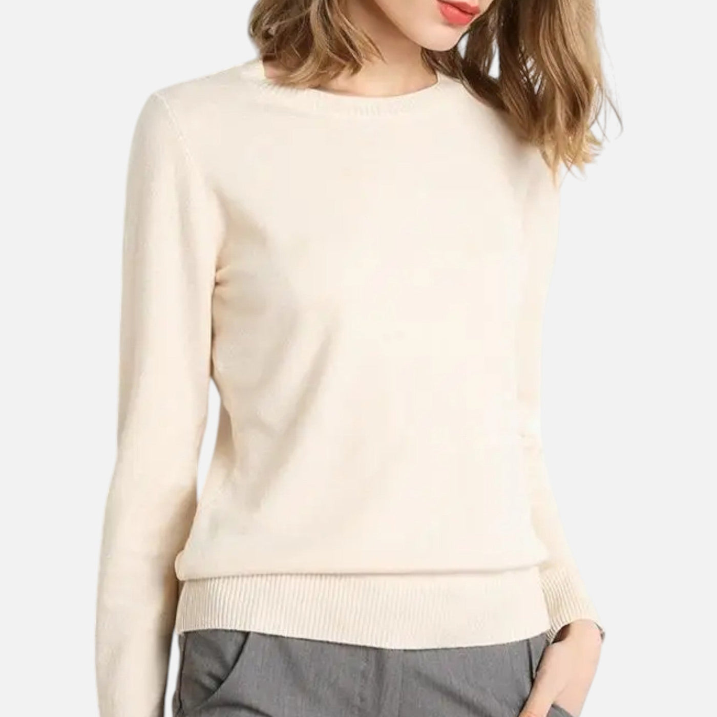 Tatiana | Women’s Merino Wool Sweater – Timeless O-Neck Elegance