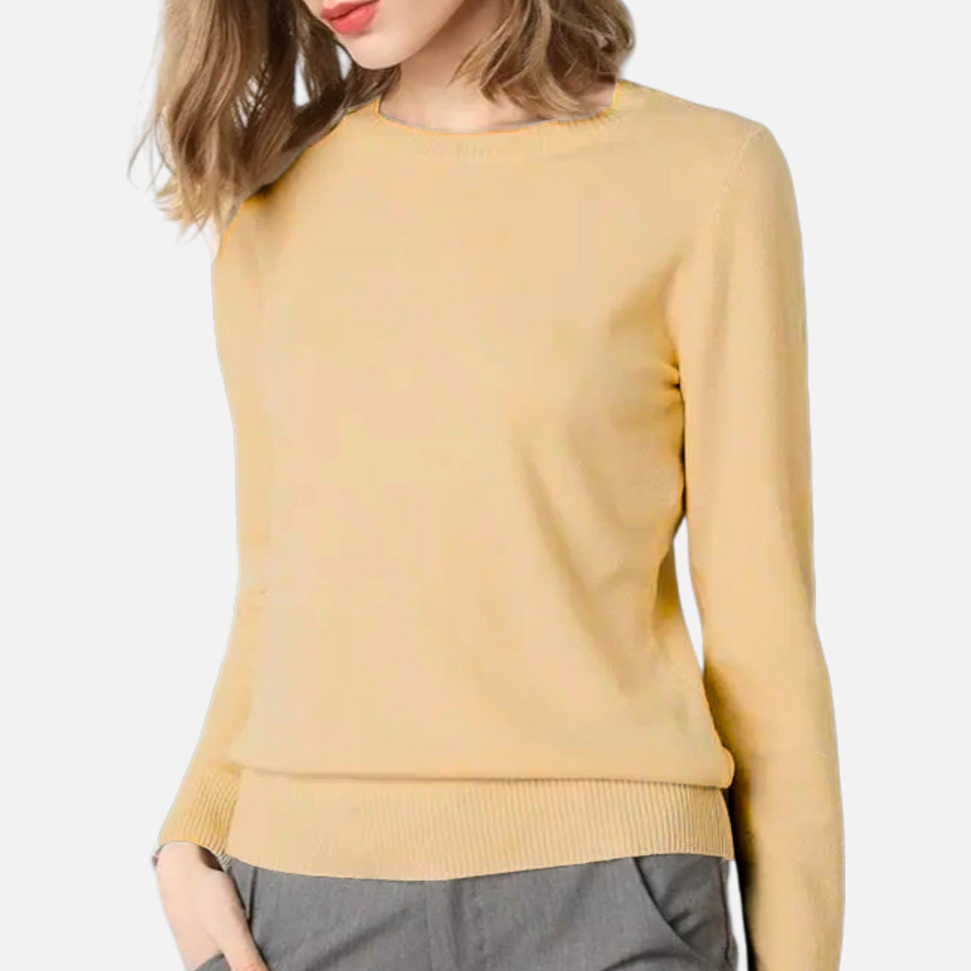 Tatiana | Women’s Merino Wool Sweater – Timeless O-Neck Elegance