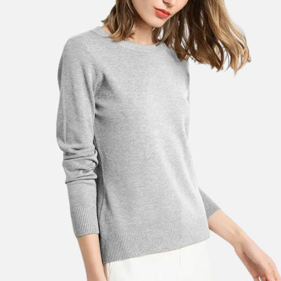 Tatiana | Women’s Merino Wool Sweater – Timeless O-Neck Elegance