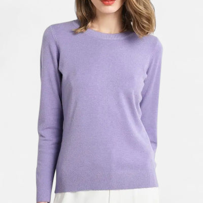 Tatiana | Women’s Merino Wool Sweater – Timeless O-Neck Elegance