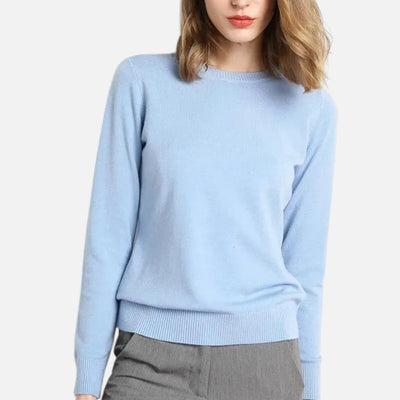 Tatiana | Women’s Merino Wool Sweater – Timeless O-Neck Elegance