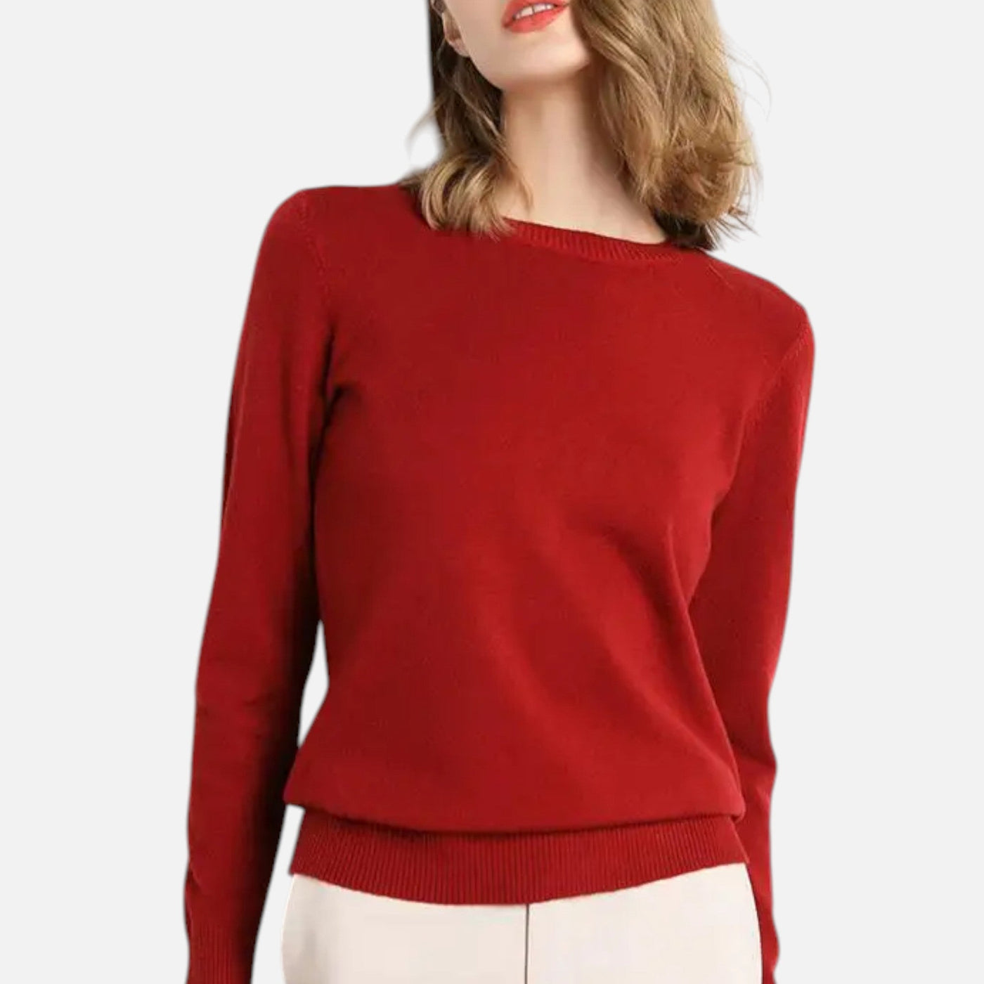 Tatiana | Women’s Merino Wool Sweater – Timeless O-Neck Elegance
