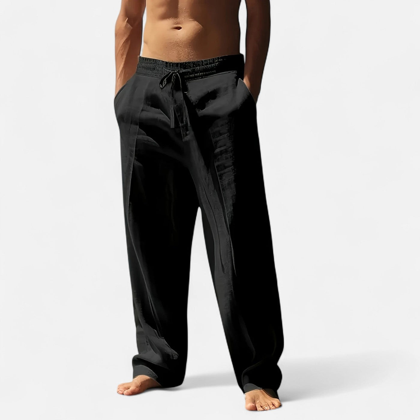 Brody | Men’s Relaxed Linen Autumn Pants – Riviera Ease
