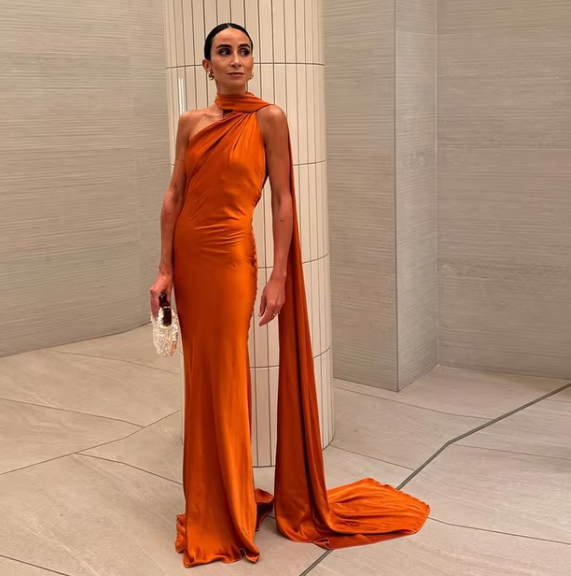 Bonnie | Long Draped Evening Dress