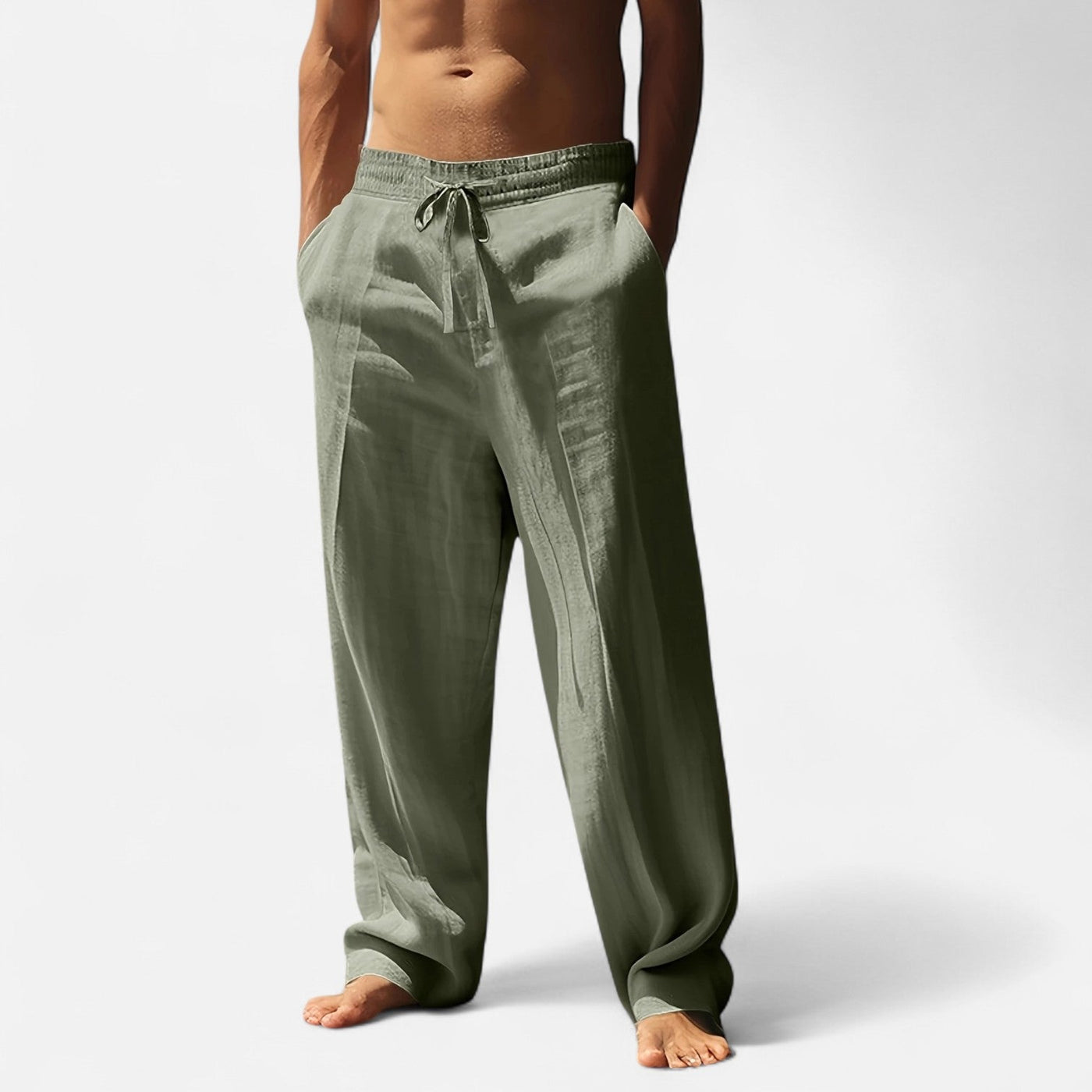 Brody | Men’s Relaxed Linen Autumn Pants – Riviera Ease