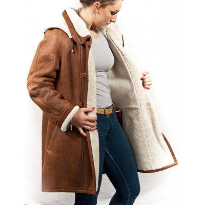 Varise | Women’s Shearling-Lined Hooded Jacket