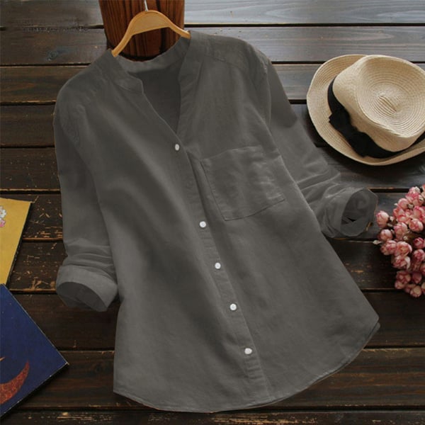 Aloyse | Women’s Linen-Cotton Shirt – Relaxed Fit & Breathable Everyday Comfort