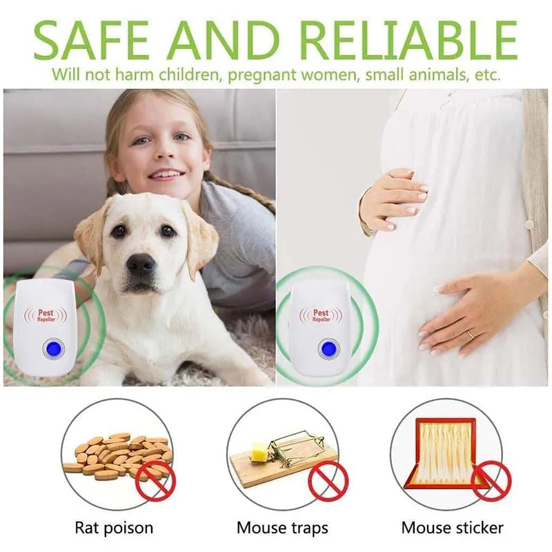 Ultrasonic Pest Repeller | Silent & Safe Home Pest Control