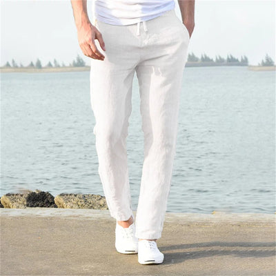 Arlo | Men’s Linen Drawstring Trousers