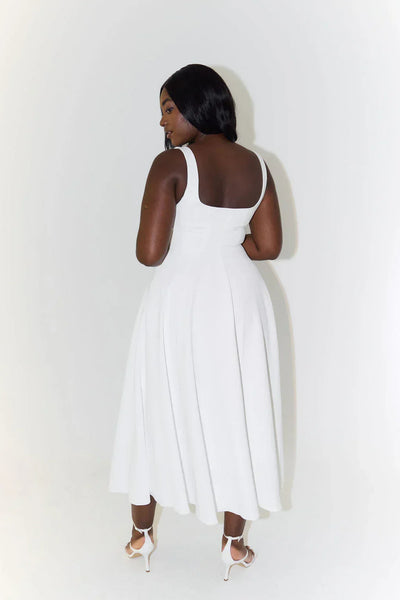 Gwendolyn | Women’s Sleeveless Flared Midi Dress