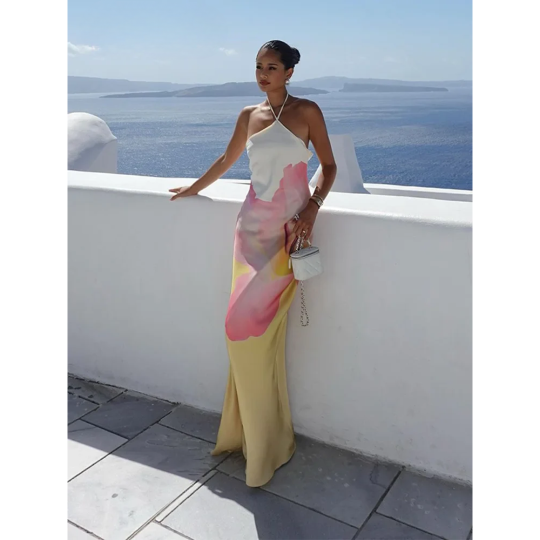 Shana | Women’s Floral One-Shoulder Maxi Dress