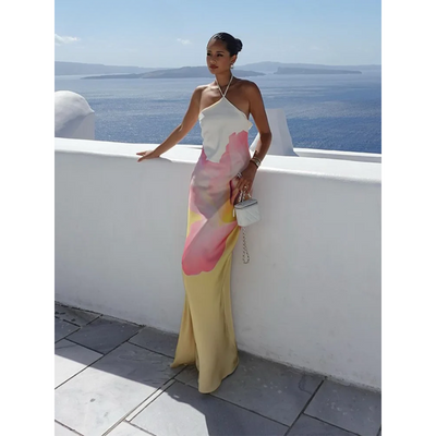 Shana | Women’s Floral One-Shoulder Maxi Dress