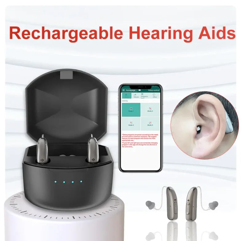 Widersonic | Rechargeable Bluetooth Hearing Aids with Noise Cancellation
