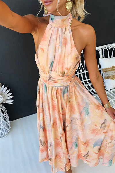 Sandra | Women’s Watercolour Maxi Dress