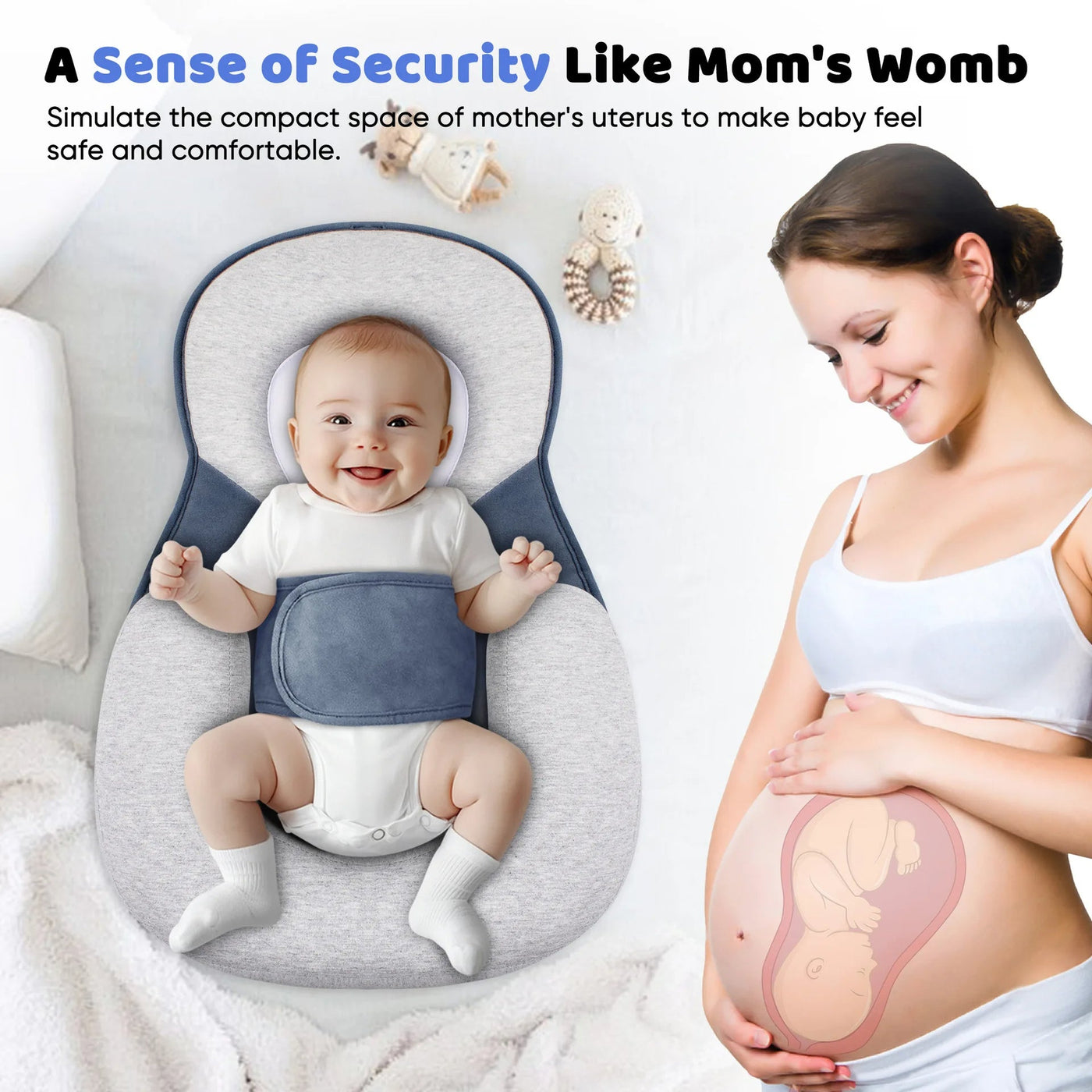 BabyEase | Anti-Reflux Elevated Baby Lounger