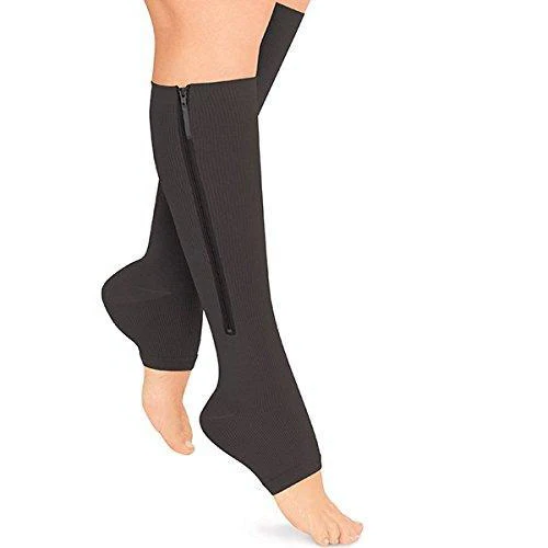 ZipRelief | Zipper Compression Socks 20–30 mmHg for Leg Support & Recovery