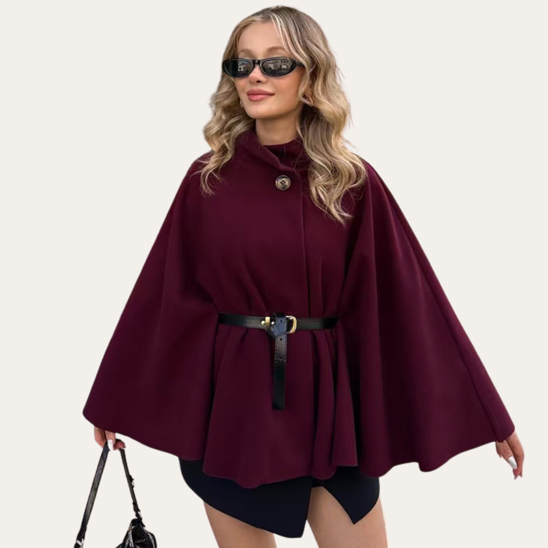 Tania | Women’s Elegant Wool Cape Coat