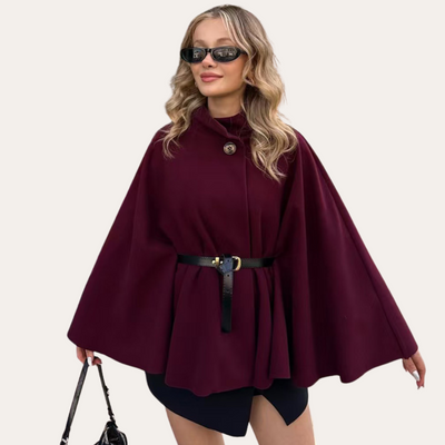 Tania | Women’s Elegant Wool Cape Coat