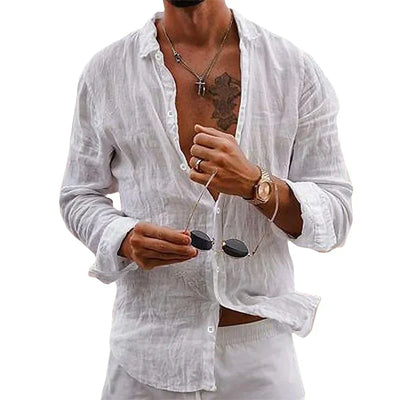 Alex | Men’s Classic Linen Shirt