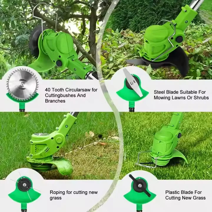 VerdePro | 4-in-1 Cordless Grass Trimmer