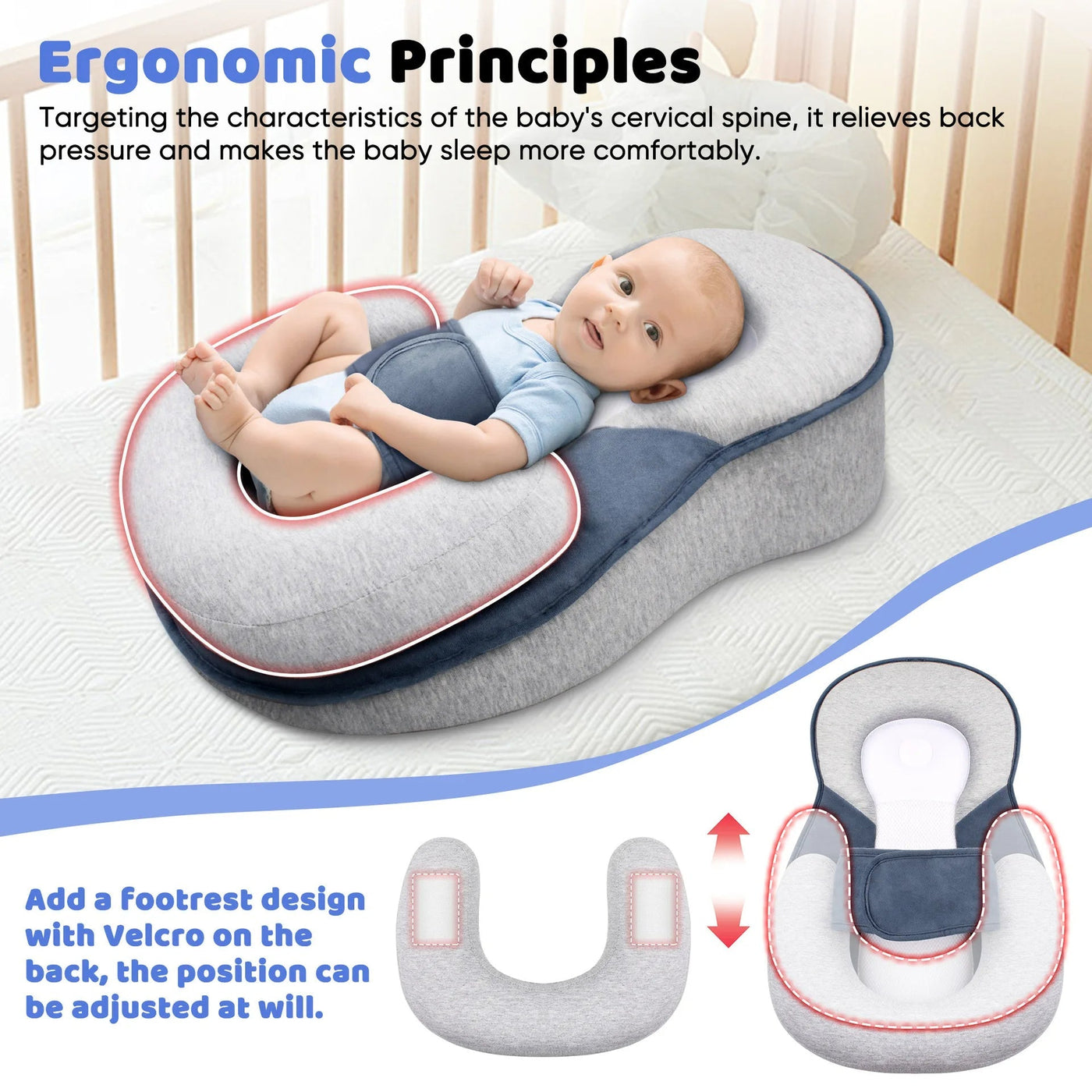 BabyEase | Anti-Reflux Elevated Baby Lounger