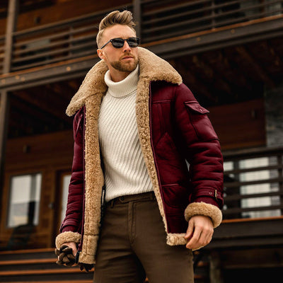 Miggy | Men’s Shearling Aviator Jacket