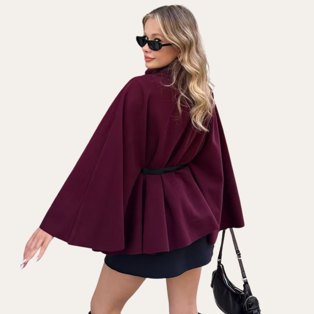 Tania | Women’s Elegant Wool Cape Coat