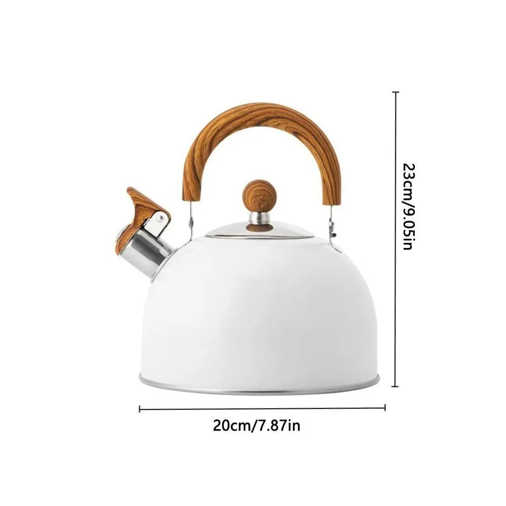 Stainless Steel Whistling Kettle | Elegant 3L Stovetop Kettle for Tea & Coffee