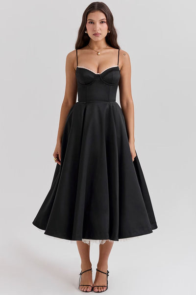 Thea | Women’s Elegant Satin Dress