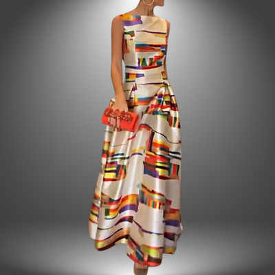 Joelle | Women’s Geometric Print Maxi Dress