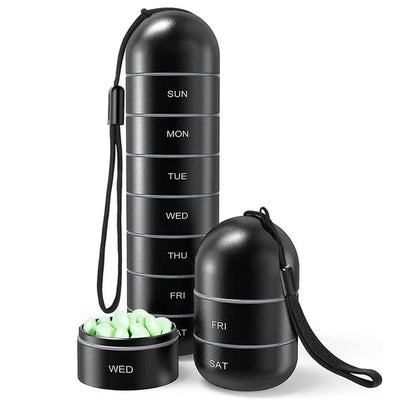 AurumCase | Premium 7-Day Waterproof Aluminium Pill Organizer