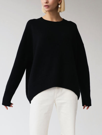 Lulu | Women’s Oversized Crewneck Knit Sweater