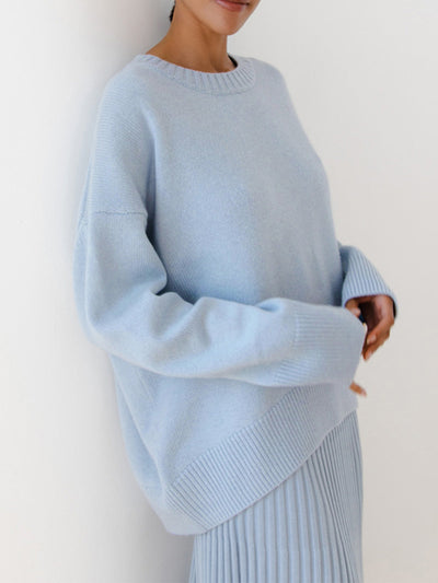 Lulu | Women’s Oversized Crewneck Knit Sweater