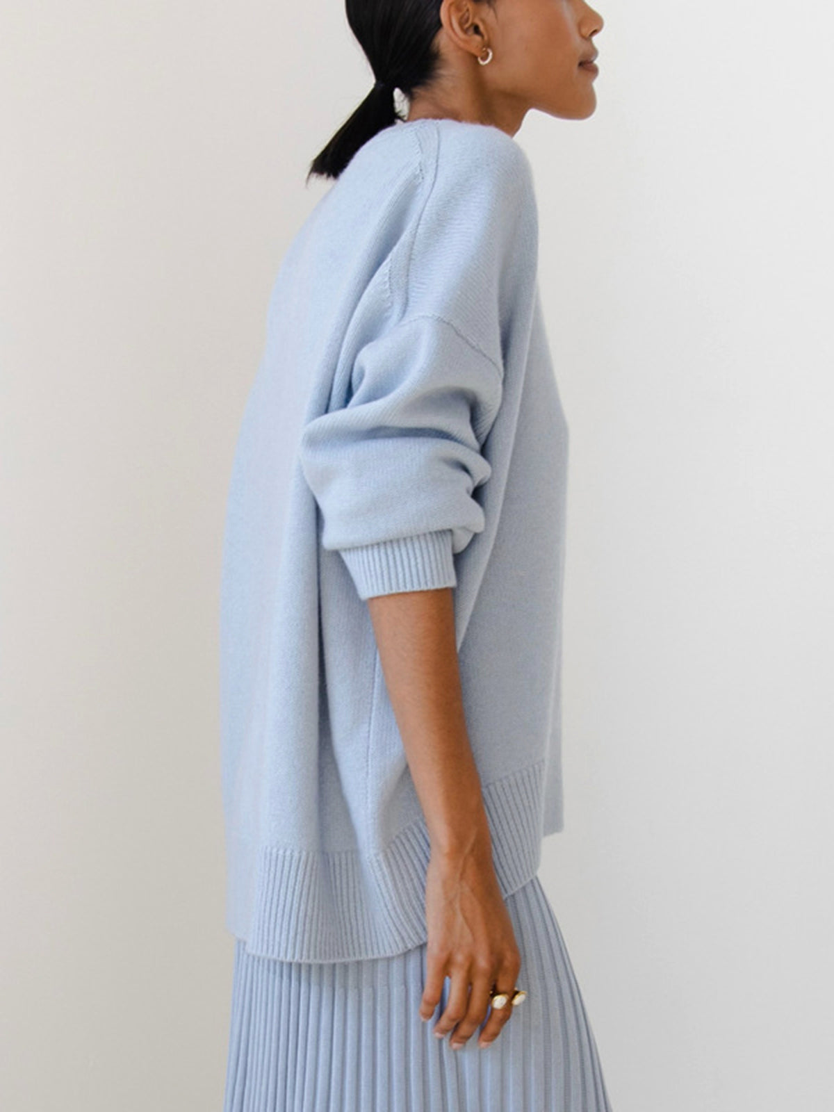 Lulu | Women’s Oversized Crewneck Knit Sweater