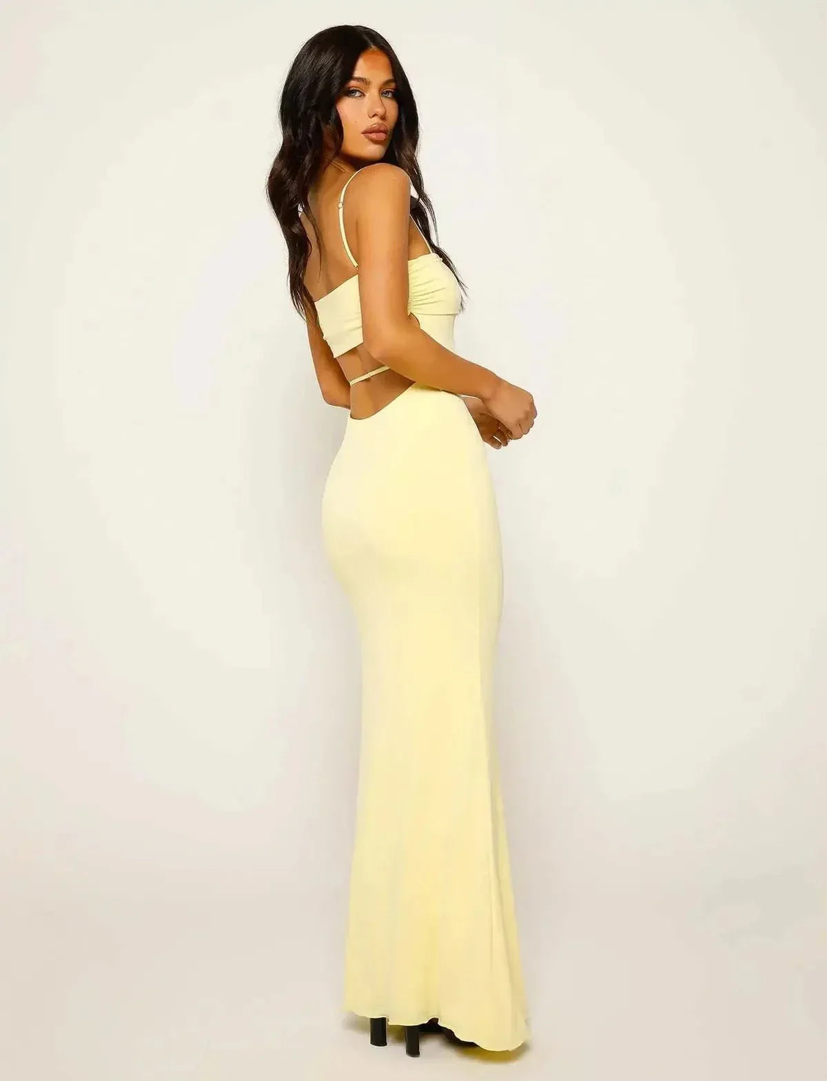 Zephyra | Backless Bodycon Maxi Dress for Evening Events