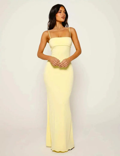 Zephyra | Backless Bodycon Maxi Dress for Evening Events