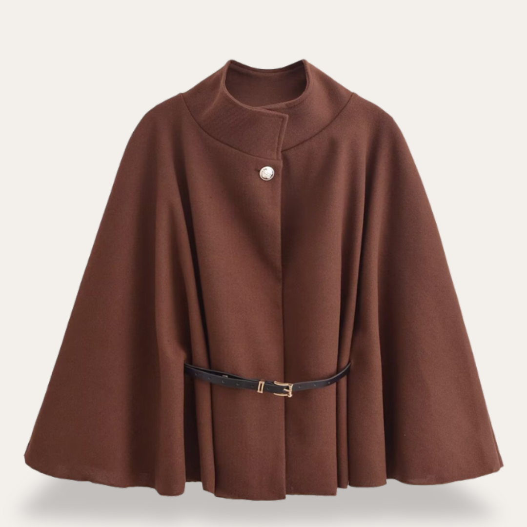 Tania | Women’s Elegant Wool Cape Coat