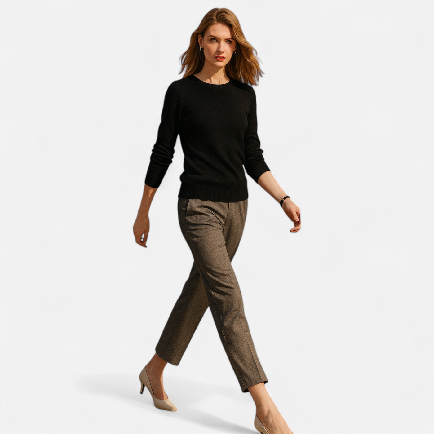 Tatiana | Women’s Merino Wool Sweater – Timeless O-Neck Elegance