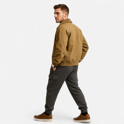 Briggs | Men’s Casual Jacket – Refined Cotton & Lambswool Blend