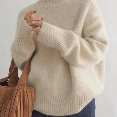 Sydney | Women’s Oversized Cashmere Turtleneck Sweater – Soft, Warm & Effortlessly Elegant