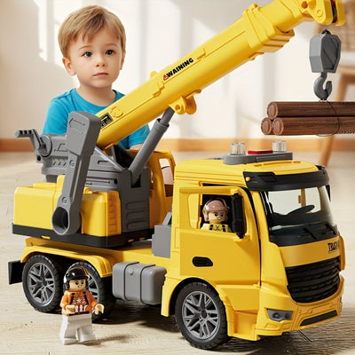 Zavrix | Construction Crane Truck Toy with Lights & Sounds