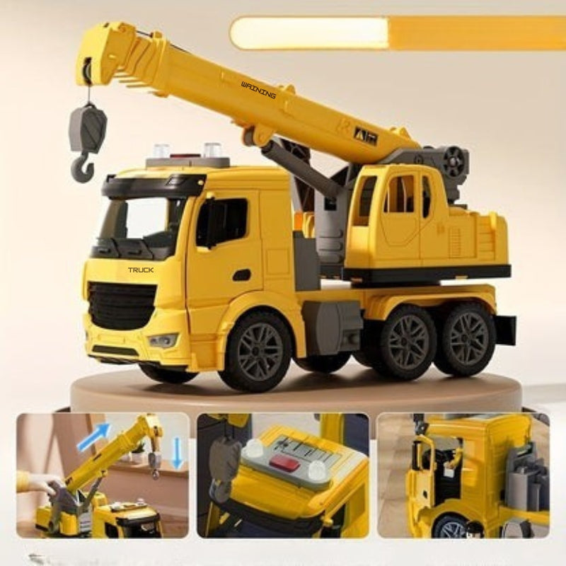 Zavrix | Construction Crane Truck Toy with Lights & Sounds