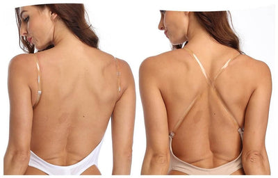 Xandra | Deep V Backless Body Shaper with Adjustable Transparent Straps