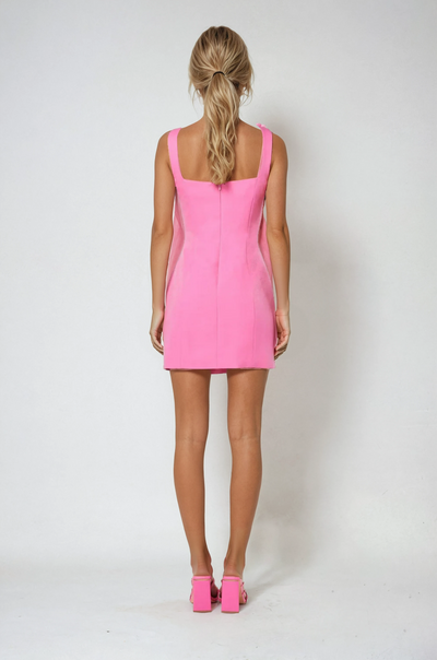 Lettie | Women’s Sculpting Mini Dress with 3D Floral Appliqués