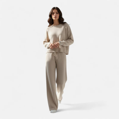 Bellatrix | Women’s Knit Set – Sweater & Wide-Leg Elegance