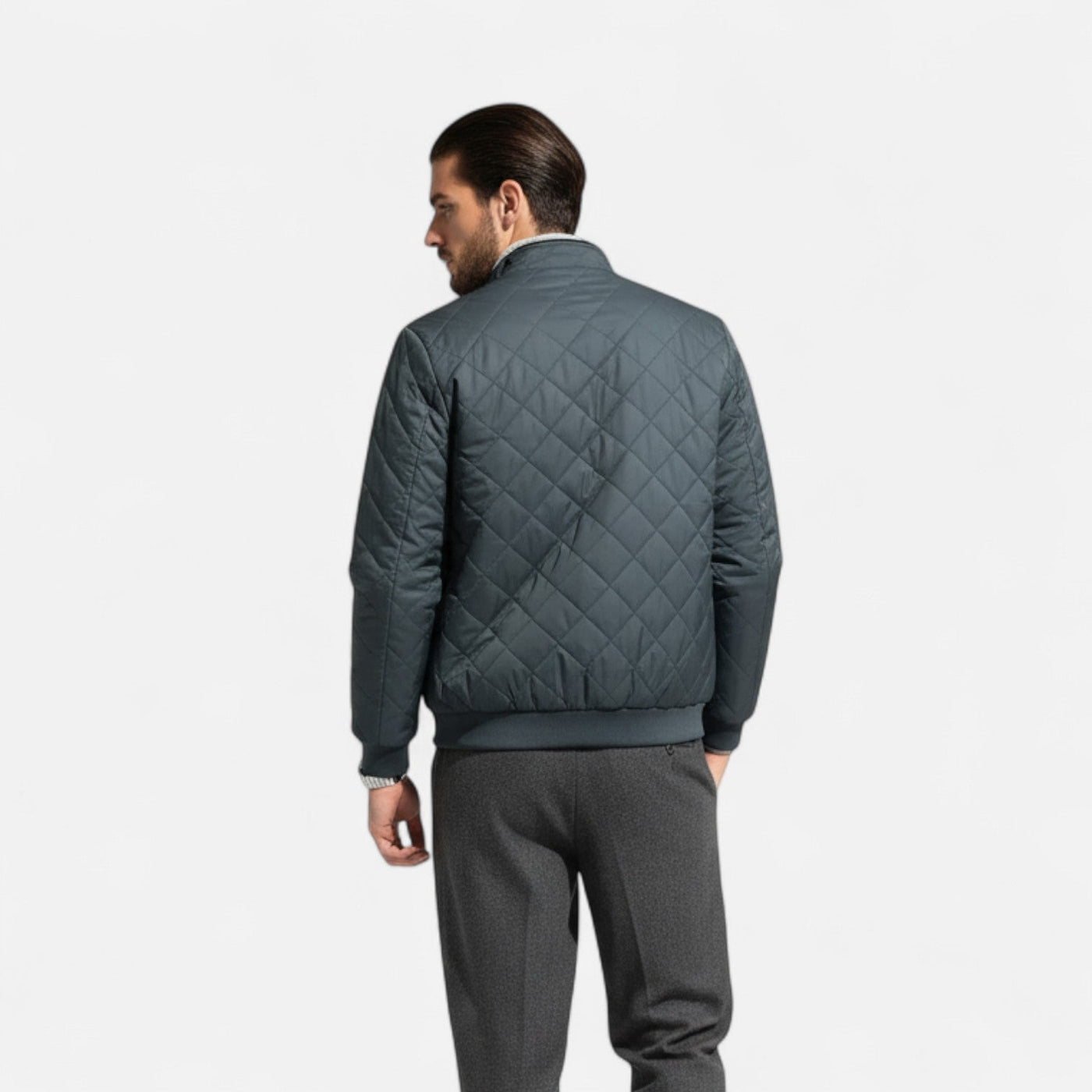 Aidan | Men’s Quilted Jacket – Fleece-Lined Elegance