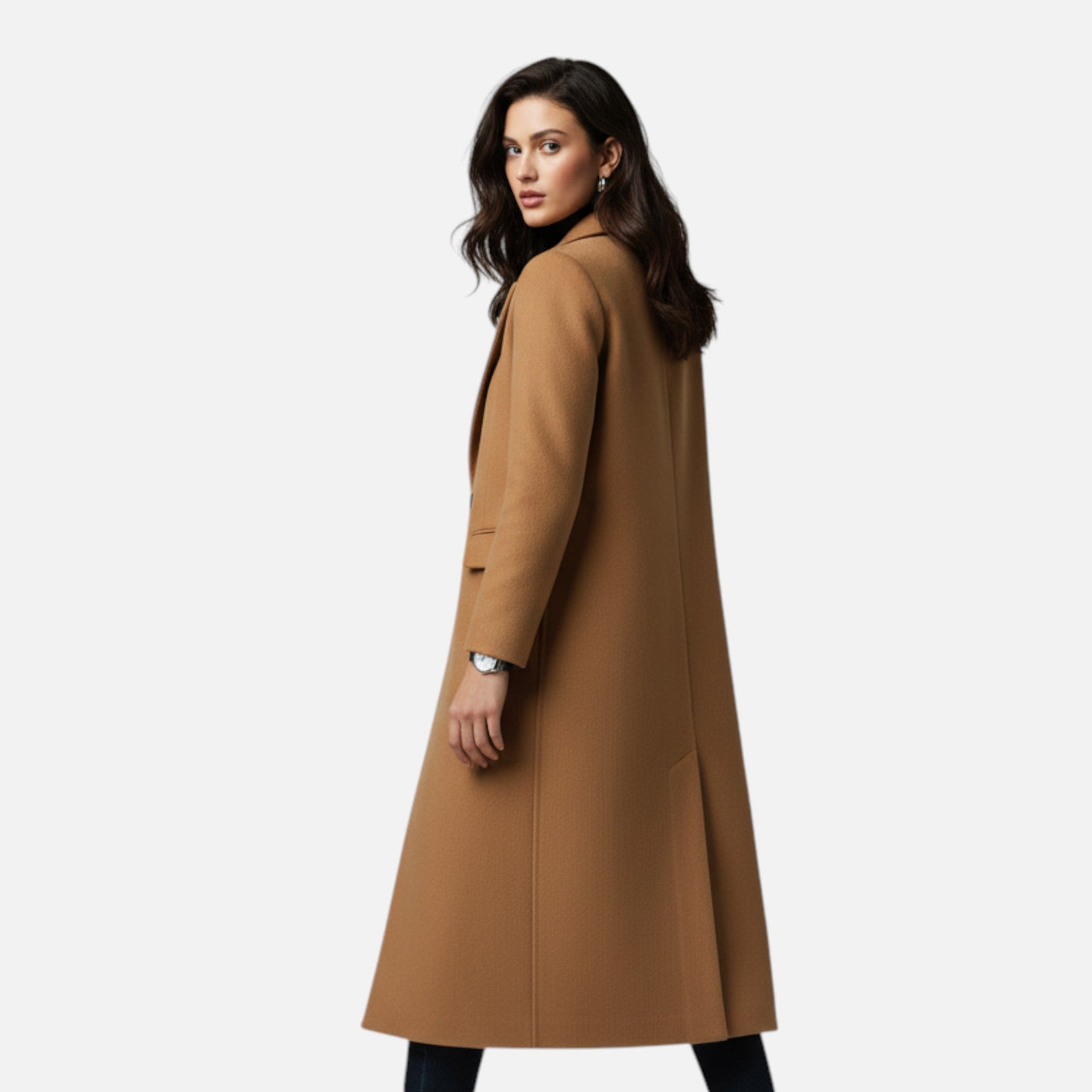 Verity | Women’s Winter Overcoat – Lapel Collar Elegance