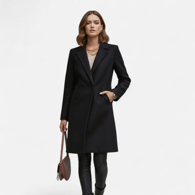 Verity | Women’s Winter Overcoat – Lapel Collar Elegance