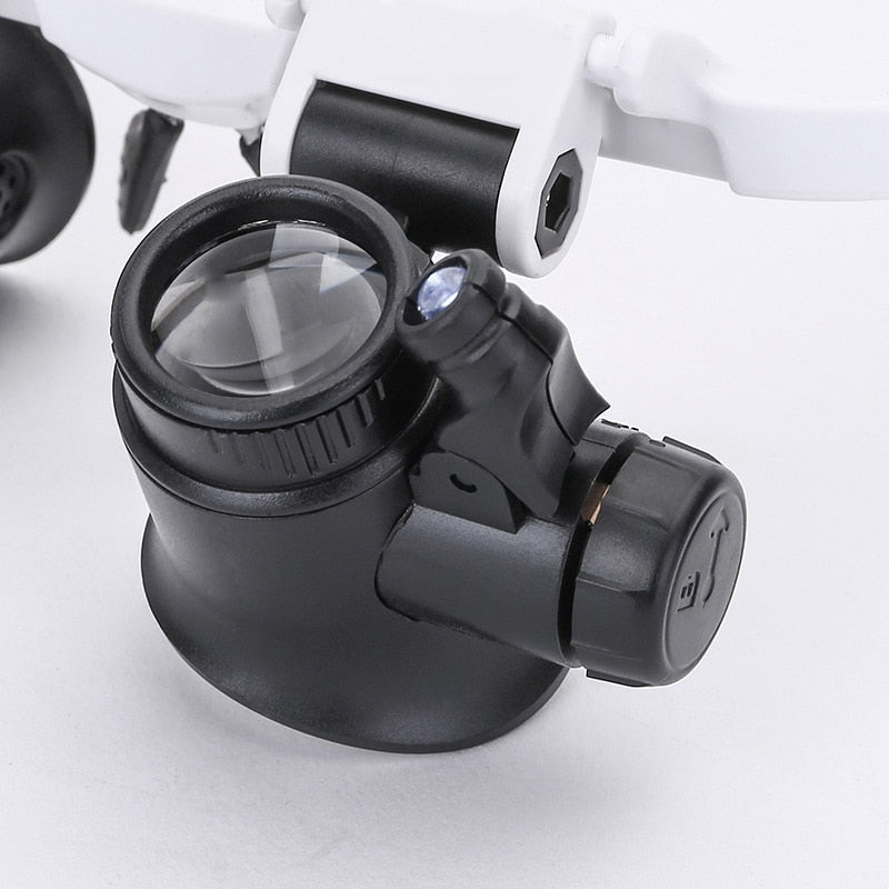 Xavrix | LED Illuminated Adjustable Magnifier Glasses