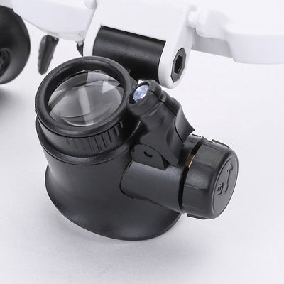 Xavrix | LED Illuminated Adjustable Magnifier Glasses